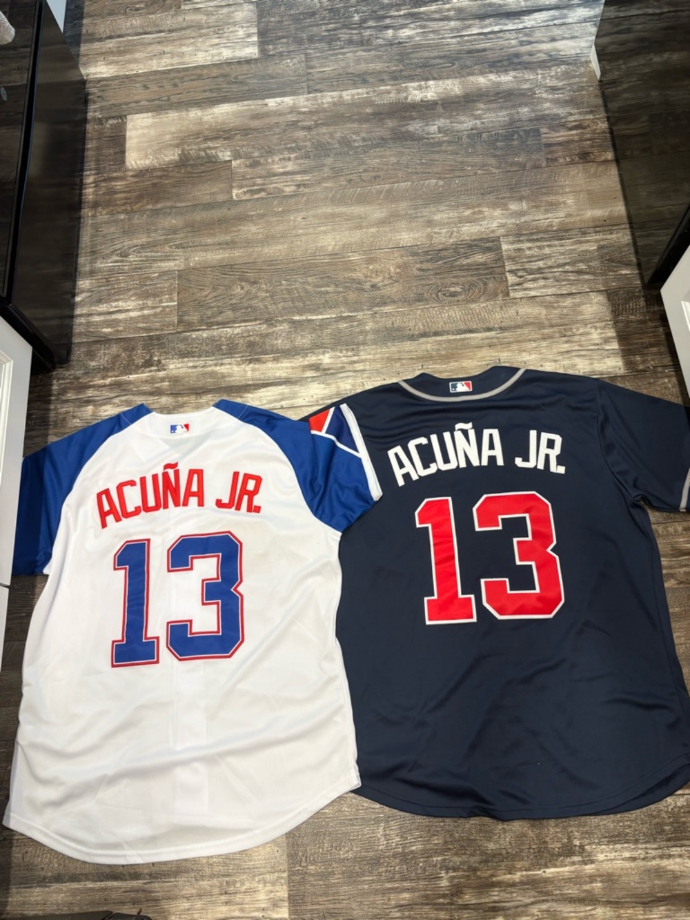 Ronald Acuna jr (sz below) city connect and away Atlanta braves baseball jerseys